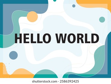 minimalist abstract background colorful lines and shapes.