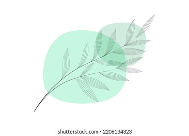 Minimalist abstract background with contour sheets