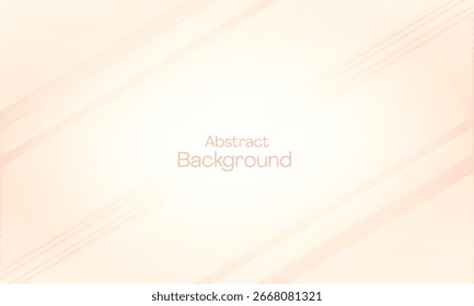 Minimalistisches abstraktes Hintergrunddesign mit sanften Farbverläufen in Creme und Pastellorange, perfekt für moderne Präsentationsvorlagen, elegante Poster und digitale Marketingmedienprojekte