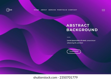 El color de onda dinámica de fondo abstracto minimalista se utiliza para que la interfaz de usuario UX infunda vitalidad y atractivo visual en espacios digitales. perfecto para sitio web, aplicación móvil