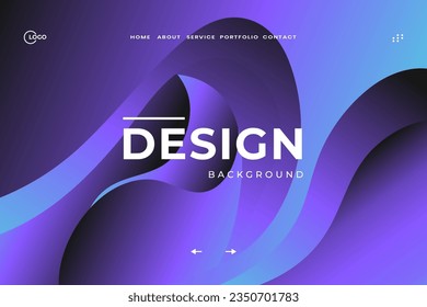 El color de onda dinámica de fondo abstracto minimalista se utiliza para que la interfaz de usuario UX infunda vitalidad y atractivo visual en espacios digitales. perfecto para sitio web, aplicación móvil