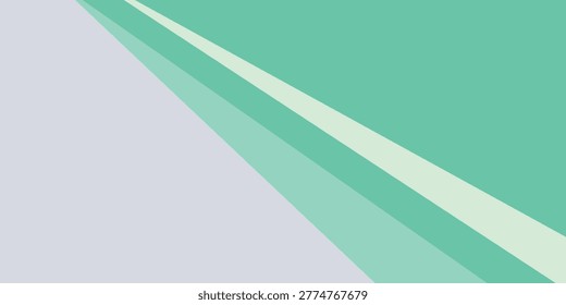 A minimalist abstract background featuring diagonal lines and geometric shapes in cool tones of teal and light gray.