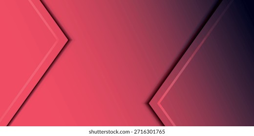 Um fundo abstrato minimalista com formas geométricas em camadas com um gradiente rosa liso a roxo escuro.