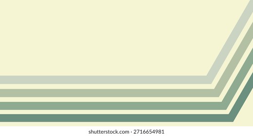 Un fondo abstracto minimalista con líneas geométricas en capas en tonos de beige y verde, creando una sensación de profundidad y movimiento.
