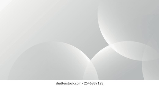 Plano de fundo abstrato minimalista com curvas sobrepostas e formas circulares em vários tons de cinza, criando um gradiente sutil e profundidade sutil.