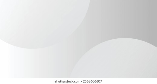 Minimalist abstract background featuring overlapping curves and circular shapes in varying shades of gray, creating a subtle gradient and subtle depth. vector ilustration