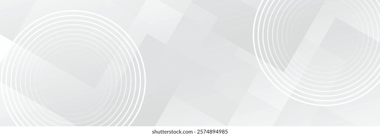 Minimalist abstract background featuring overlapping curves and circular shapes in varying shades of gray, creating a subtle gradient and subtle depth. vector ilustration
