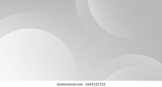 Un fondo abstracto minimalista con curvas superpuestas y Formas circulares en varios tonos de gris, creando un gradiente suave y una profundidad sutil