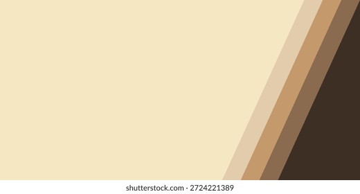 Un fondo abstracto minimalista con una serie de rayas diagonales en tonos de beige, marrón, marrón y marrón oscuro, creando un efecto de degradado sutil.