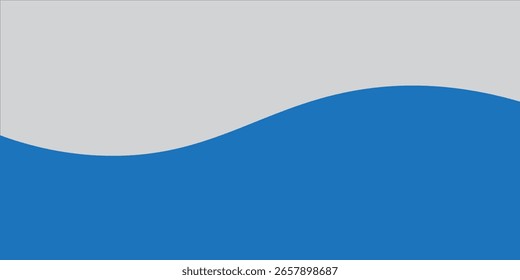 Plano de fundo abstrato minimalista com formas suaves de ondas azuis sobre um fundo cinza claro. Ideal para web design moderno, banners eps 10