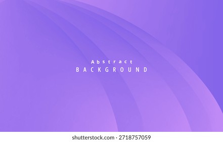 Plano de fundo abstrato minimalista com suaves sobreposições curvas linhas em tons suaves de roxo criando um fluido de arte digital visual apresentação papel de parede