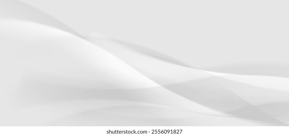 A minimalist, abstract background featuring soft, flowing curves in shades of white and gray. The subtle texture and gentle gradient create a serene and elegant atmosphere. Perfect for modern and mini