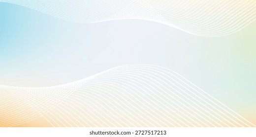Un fondo abstracto minimalista con un gradiente suave y etéreo de colores pastel, con sutiles patrones geométricos en la esquina inferior derecha.