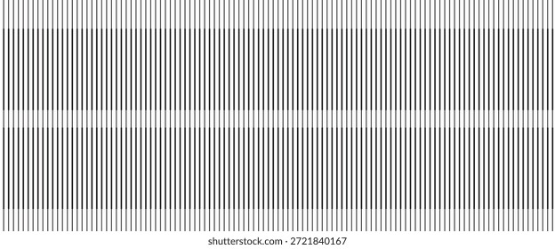 Fondo abstracto minimalista con líneas negras de Vertical delgadas que forman Formas onduladas suaves sobre una superficie blanca. El patrón lineal limpio crea una sensación de ritmo,