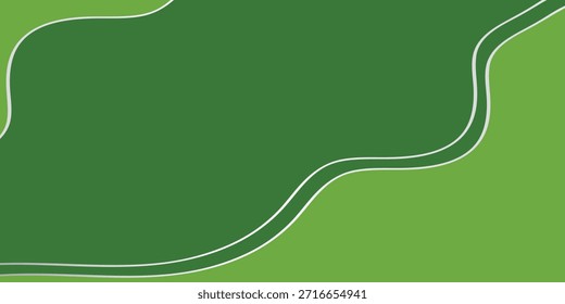 Un fondo abstracto minimalista con dos tonos de verde con Formas orgánicas fluidas y suaves y delgadas líneas blancas que crean una sensación de movimiento y profundidad.