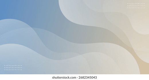 Minimalist abstract background with fluid style geometric design in overlapping gradients. Simple and creative colorful design concept.