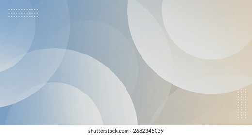 Minimalist abstract background with a geometric design of overlapping gradient circles. Simple and creative colorful design concept.