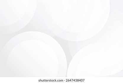 Minimalist abstract background gray and white gradient circle shape