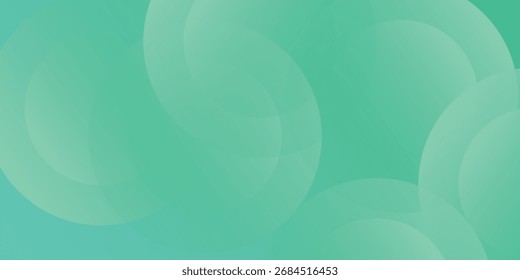 Minimalistischer abstrakter Hintergrund, grüne Abstufung, Kreis-Mephis-Hintergrund, bunt, Vektorgrafik