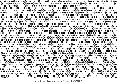Minimalist abstract background with holed dots grid
