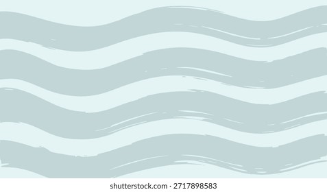 Fondo abstracto minimalista con ondas de trazo de pincel Horizontal azul claro que crean una estética calmante y tranquila para el Diseño web.