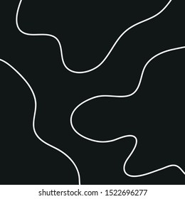 Minimalist abstract background with lines. Black and white abstraction. Line drawing.