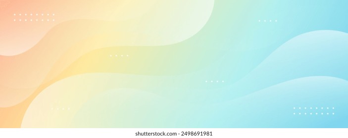 Minimalist abstract background with liquid shape gradation. Template banner gradient color with geometric element. Vector illustration. Eps 10