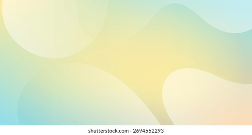 Minimalist abstract background with liquid shape gradation. blue and yellow background.