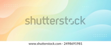 Minimalist abstract background with liquid shape gradation. Template banner gradient color with geometric element. Vector illustration. Eps 10