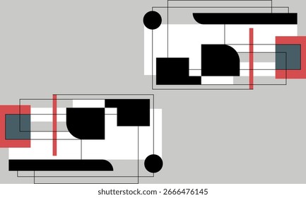 Fondo abstracto minimalista Ilustración gráfica de Vector moderno