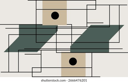 minimalist abstract background modern vector graphic illustration