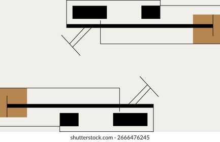 Fondo abstracto minimalista Ilustración gráfica de Vector moderno