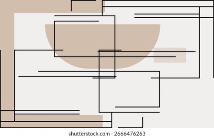 Fondo abstracto minimalista Ilustración gráfica de Vector moderno