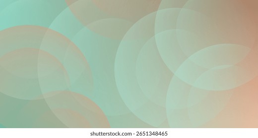 Fondo abstracto minimalista Gradaciones naranja y verde con forma de círculo. Vector EPS 10