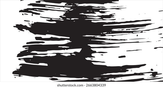 Fundo abstrato minimalista com um padrão de linhas horizontais pretas irregulares, criando um design simples e moderno