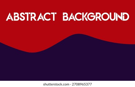 Plano de fundo abstrato minimalista com onda roxa profunda e vermelha