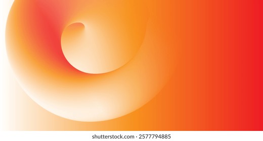 Minimalist abstract background with red, orange and brown curvy, swirly 3d shapes. Modern geometric design with soft gradient effect, perfect for branding, presentations or digital artwork.