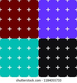 Minimalist abstract background. Simple modern printing with pluses. Seamless pattern with geometric shapes. For design, textile, background, packaging. Vector
