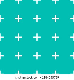Minimalist abstract background. Simple modern printing with pluses. Seamless pattern with geometric shapes. For design, textile, background, packaging. Vector