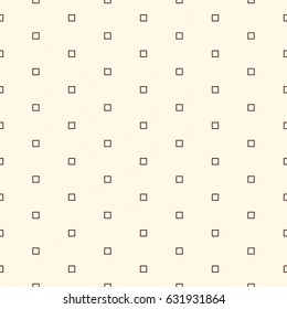 Minimalist abstract background. Simple modern print with squares. Seamless pattern with geometric figures. Digital paper, textile print, page fill. Vector art