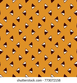Minimalist abstract background. Simple modern print with repeated mini triangles. Outline seamless pattern with geometric figures. Hipster style digital paper, textile print, page fill. Vector art