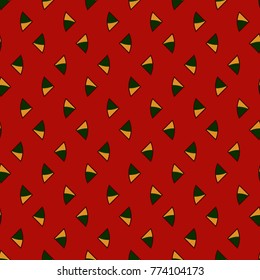 Minimalist abstract background. Simple modern print with repeated mini triangles. Outline seamless pattern with geometric figures. Hipster style digital paper, textile print, page fill. Vector art