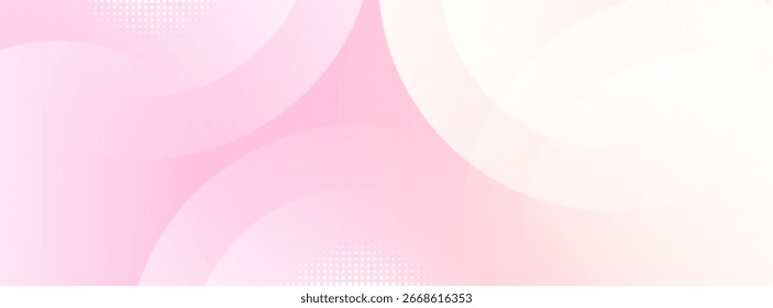 Fondo abstracto minimalista Gradaciones suaves de color rosa y amarillo con forma geométrica circular. Vector EPS 10