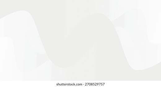 Fondo abstracto minimalista con ondas suaves, grises y blancas que fluyen creando un diseño sutil, moderno y limpio.