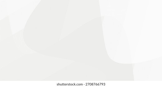 Un fondo abstracto minimalista con Formas suaves, fluidas, translúcidas blancas y grises claros que crean un diseño sutil y elegante.