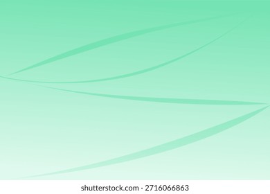 Minimalist abstract background with soft mint green gradients and flowing organic lines - Provides elegant copy space for nature-inspired branding , professional presentations or products marketing.