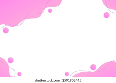 Minimalist abstract background with subtle pink gradients, wave elements and 3D balls. For banners, presentations and digital artwork.