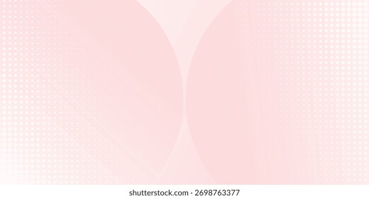 Minimalist abstract background with subtle pink and white gradient circle shapes. Modern overlapping style background concept for covers, brochures, certificates, presentations and websites. VOL. 3