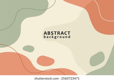 Minimalist abstract background template. Template for cover, banner, poster, flyer and other, vector background