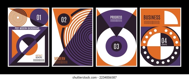 Minimalist Abstract Background, With Variant Geometric Patterns